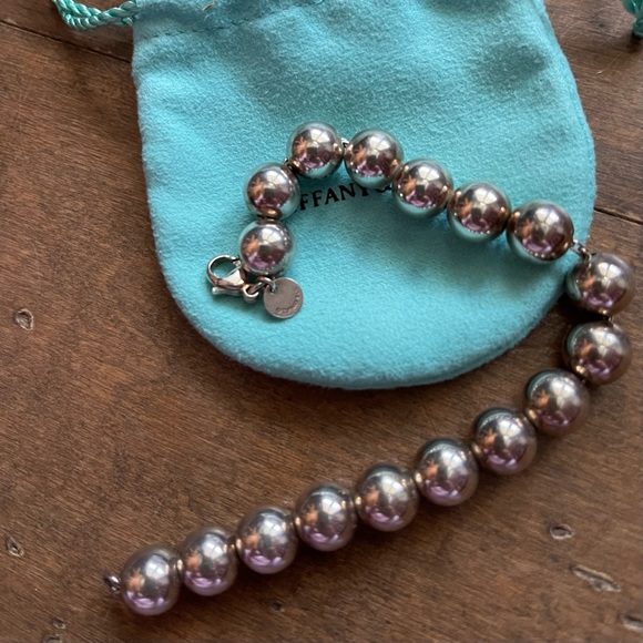 Tiffany & Co. 10mm 925 Sterling Silver Hardware Ball Bracelet 7¼“ long - Picture 1 of 5